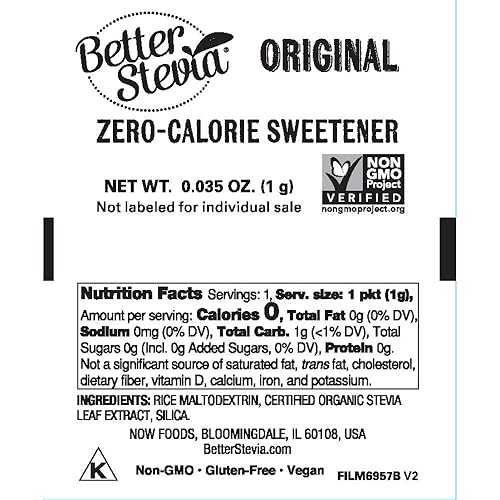 Miniatura 3 de NOW Foods Paquetes de extracto de stevia TwinPack, cajas de 100 unidades (paquete de 2)