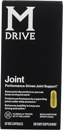 Mdrive Suplemento de apoyo articular para hombres, apoya la función saludable de las articulaciones, la flexibilidad, la comodidad y la movilidad.