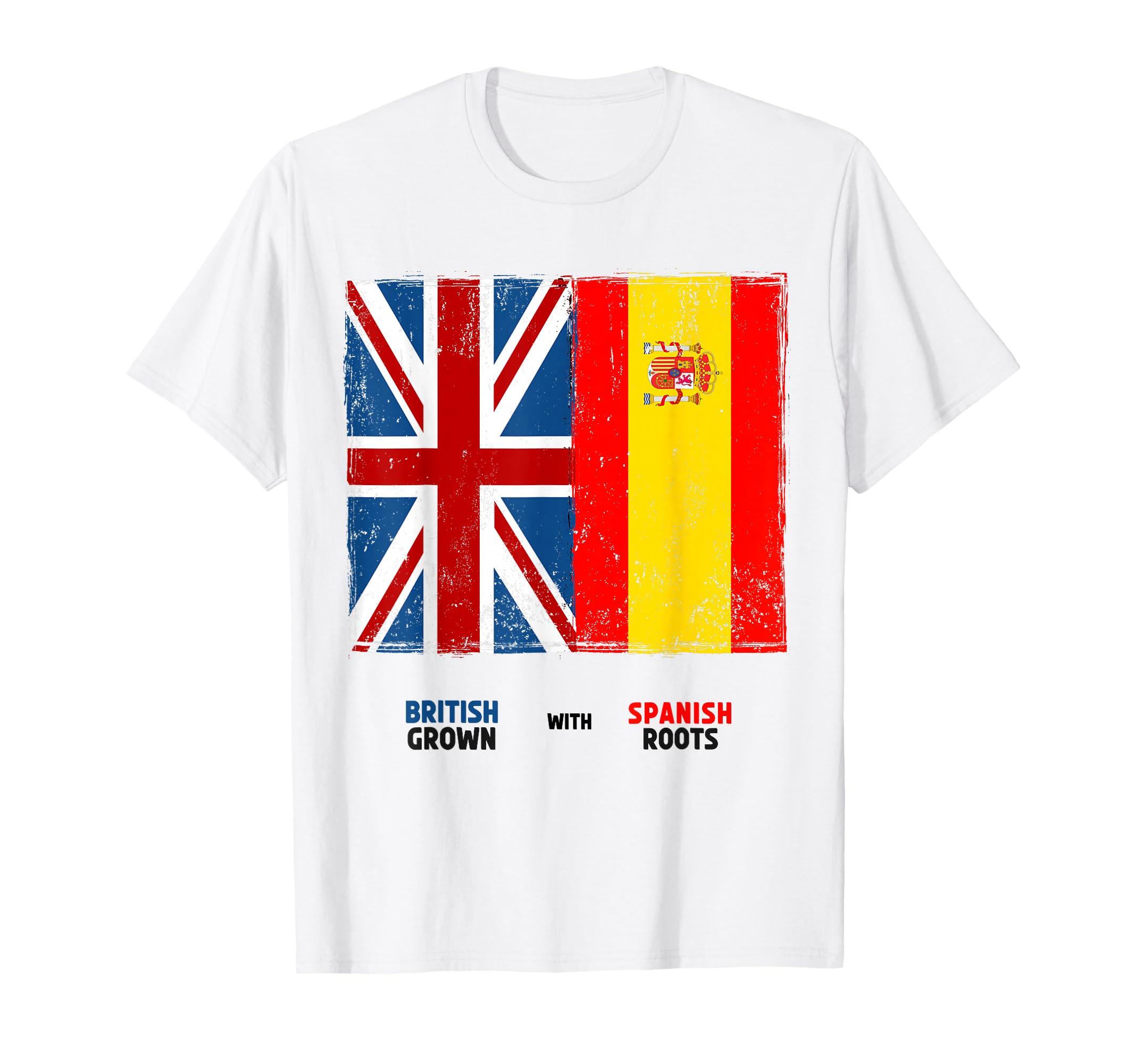 British Spain Flag Outfit Idea For Kids & Spanish Roots T-Shirt