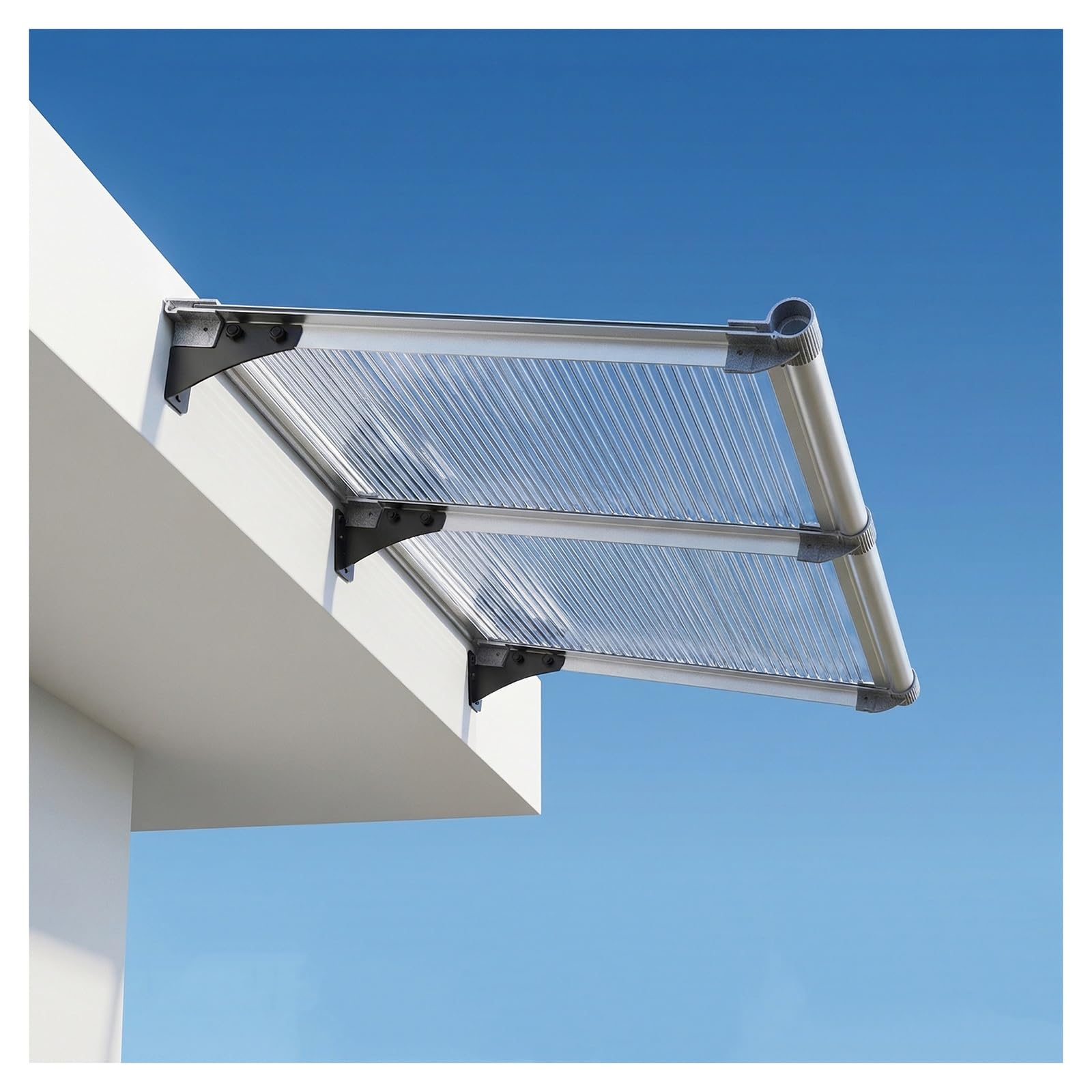 Auvent de porte en polycarbonate : finissez-en avec la pluie et la neige à l'entrée