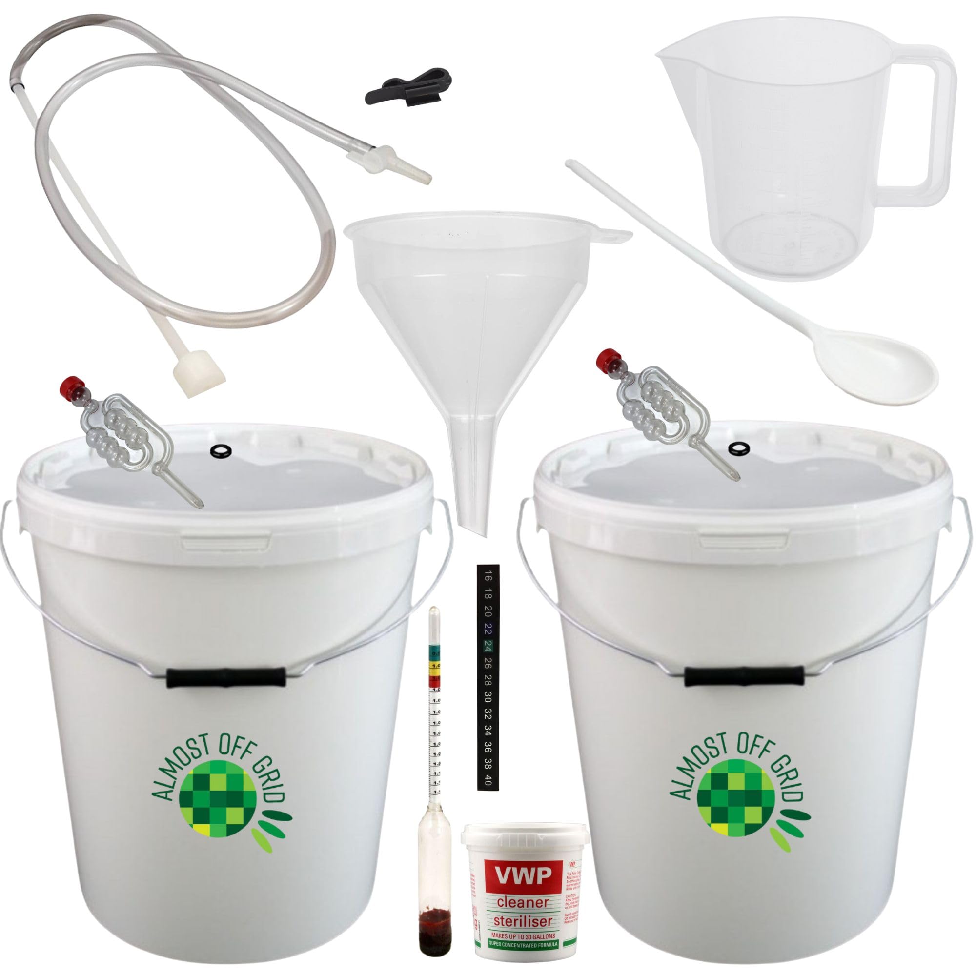 ALMOST OFF GRID Premium 25 Litre Beer and Wine Making Starter Kit with ...