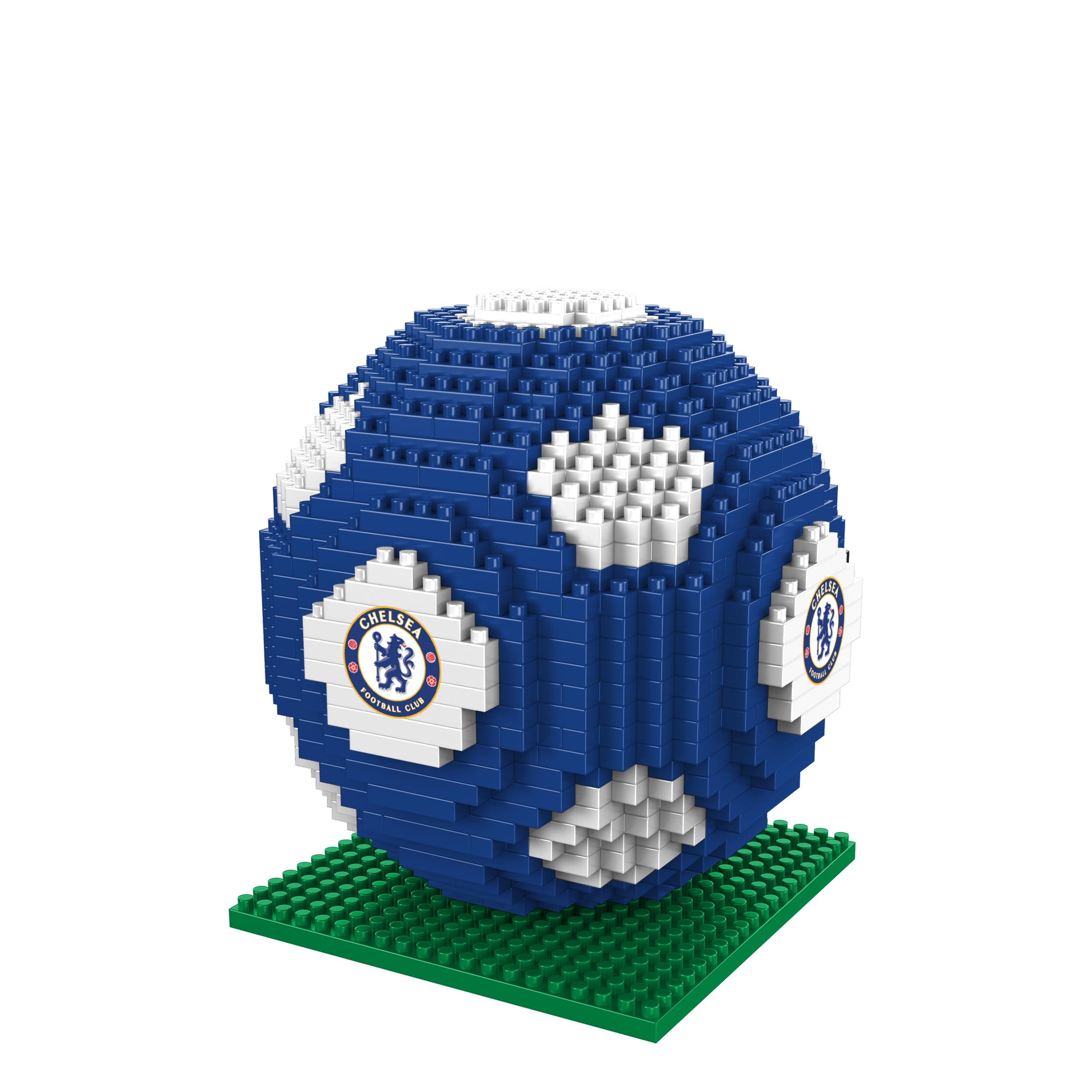 FOCO Officially Licensed 3D Football BRXLZ Bricks Building Construction Toy in Alternative Team Colours (Chelsea FC)
