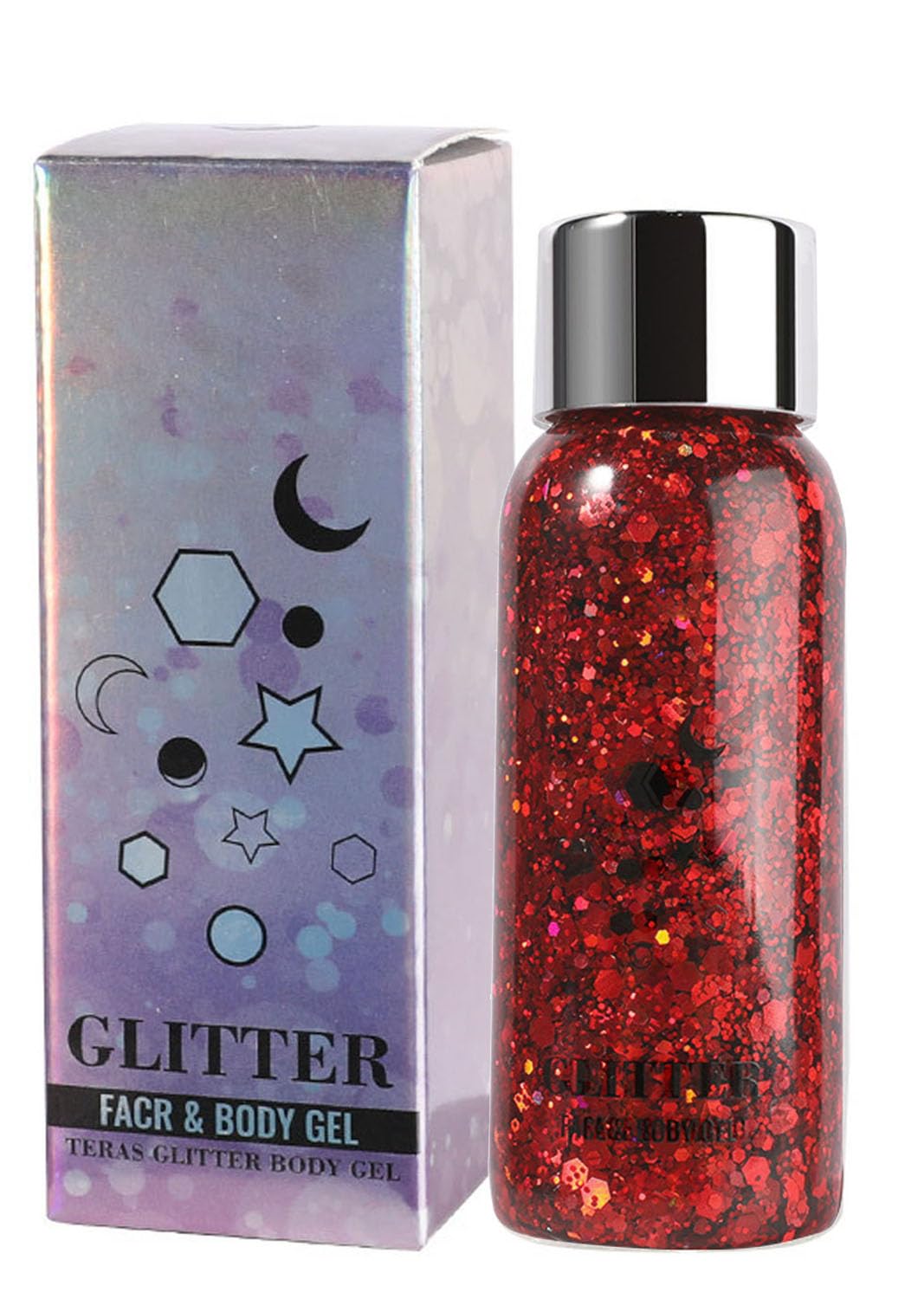 Amazon | ボディグリッタージェル、フェイスグリッターボディ  