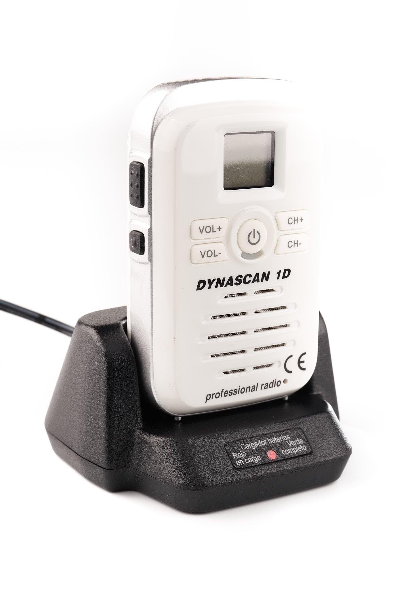Dynascan 1D (Color Blanco) - Transceptor Pmr-446 Profesional de Uso Libre Sin Licencia Ni Tasas | Walkie PMR-446 de uso libre sin licencias. Cuenta con 8 canales y permite programar hasta 99 con subtonos privados.