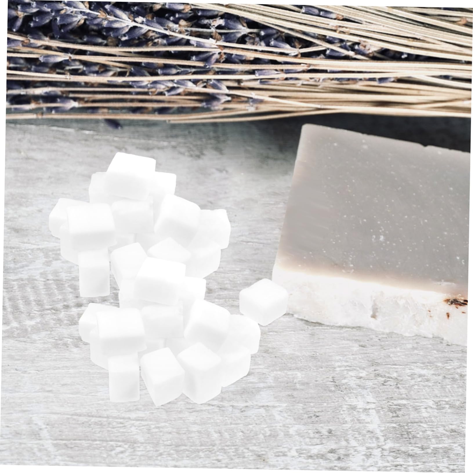 HOMSFOU Base Sapone Bianco Latte 400g per Saponette Fai da Te e Colata