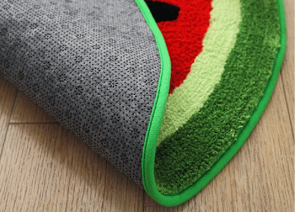 Baby Round Creative Shaggy Watermelon Area Rugs and Carpet Soft Bedroom Home Carpet Mat Pad for Kids Play,Round 39.3" x 39.3"