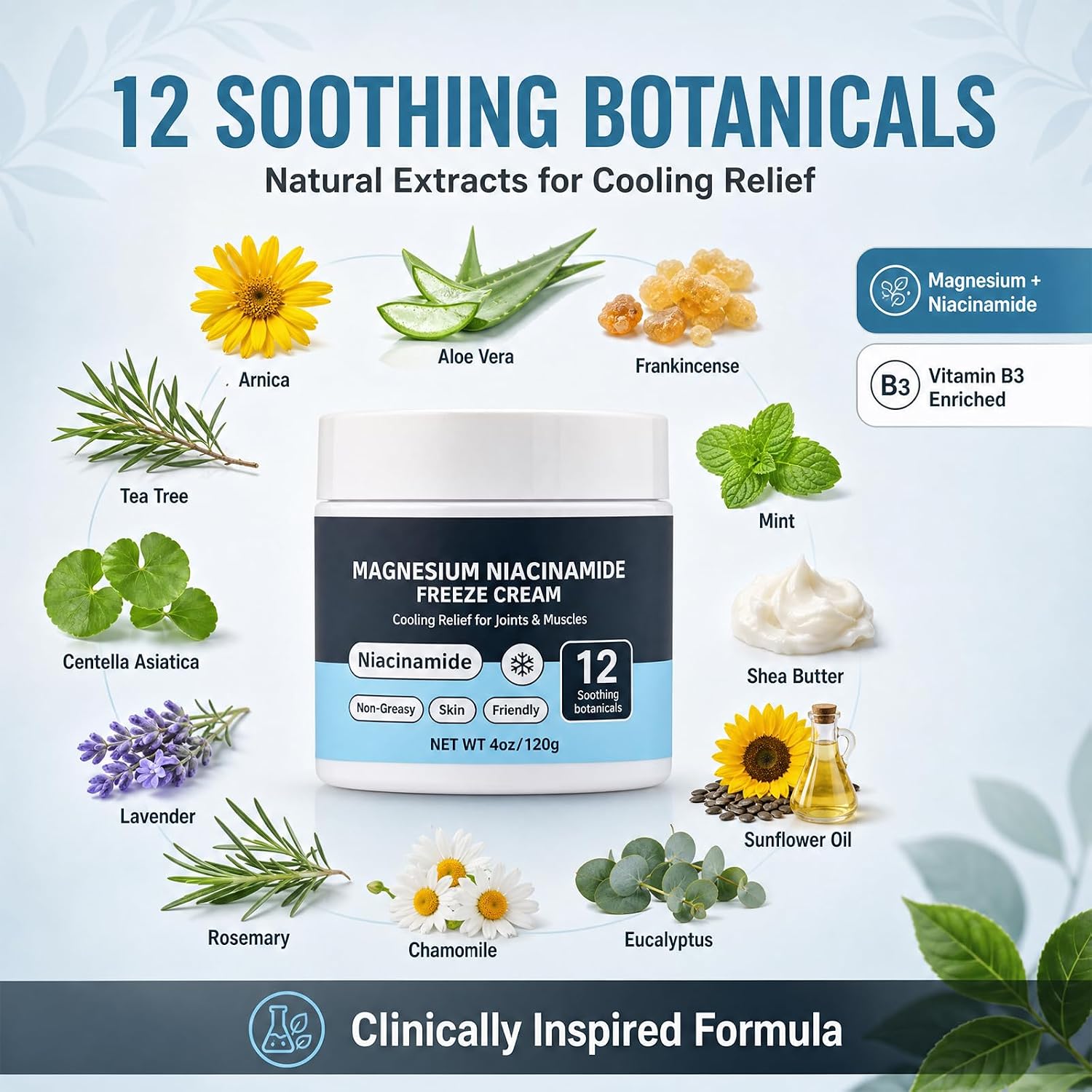 2026New Magnesium Relief Freeze Cream with Niacinamide