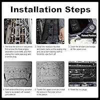 Vista 4 de VS50639R1 Juego de juntas para tapa de válvula compatible con 2.0L 2.3L 2.5L 2004-2017 Escape Focus Fusion Ranger 2003-2013 Mazda 3 5 6 3 Sport MX-5