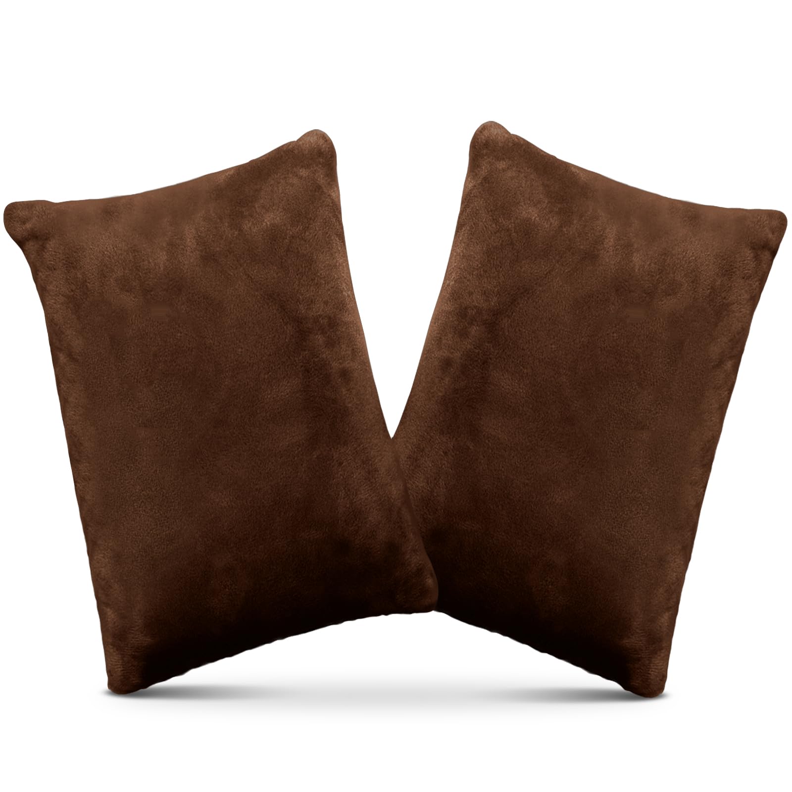 1 MIDDLE ONE 2 Pack Small Pillow, Memory Foam Mini Pillow 11 X 7 Inches for Travel, Sleeping, Nap and Neck, Knee, Lumbar Support, Tiny Cushion for Pet, Dogs, Brown, 11x7 inch