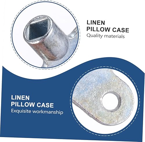 Miniatura 7 de Operitacx Llave de tubo de escape para válvula de tubería, llave de agua, llave cuadrada, llave de tubo cuadrada, llave de fontanería, llave de