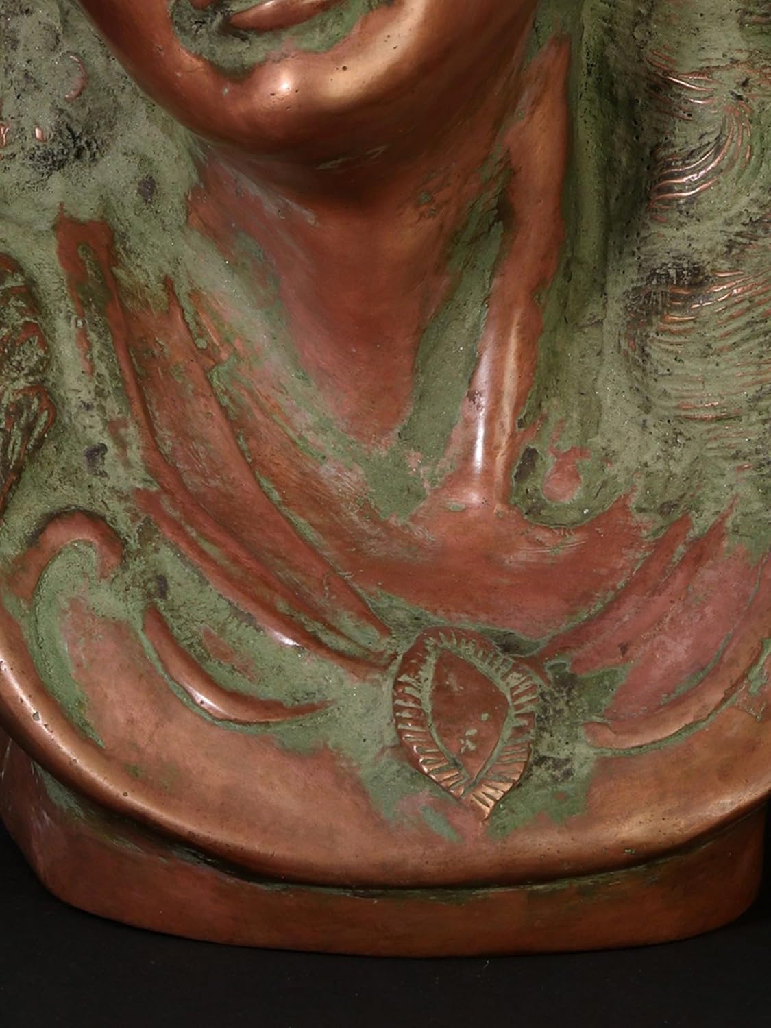 Exotic India 10" Lady Bust Brass Statue for Home Décor, Living Room, Bedroom, Indoor, Outdoor, Table Décor