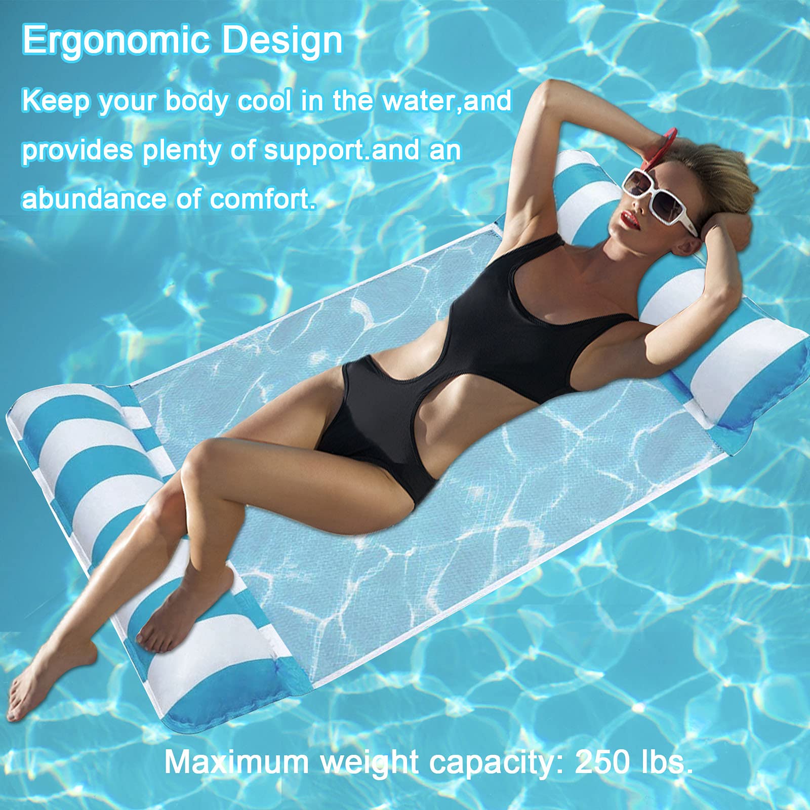 Matelas Beach Gonflable Hamac Gonflable SHAINE 4 En 1 - 2 Pièces