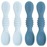 Vista 12 de Cuchara de silicona para bebé, destete LED para bebés, cucharas de bebé de primera etapa, juego de cucharas de alimentación para bebés, apto