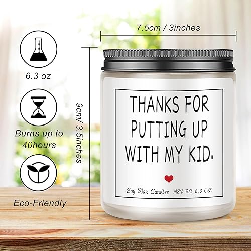 Miniatura 6 de Regalos para profesores, regalos de agradecimiento para profesores, regalos de agradecimiento para profesores de guardería, mujeres, hombres, velas