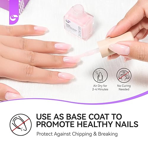 Miniatura 8 de Relleno de la Línea de la Uña para Uñas Dañadas Gelike ec Fortalecedor de Uñas 8 en 1 para Uñas Finas y Crecimiento, Relleno de la Línea de la Uña