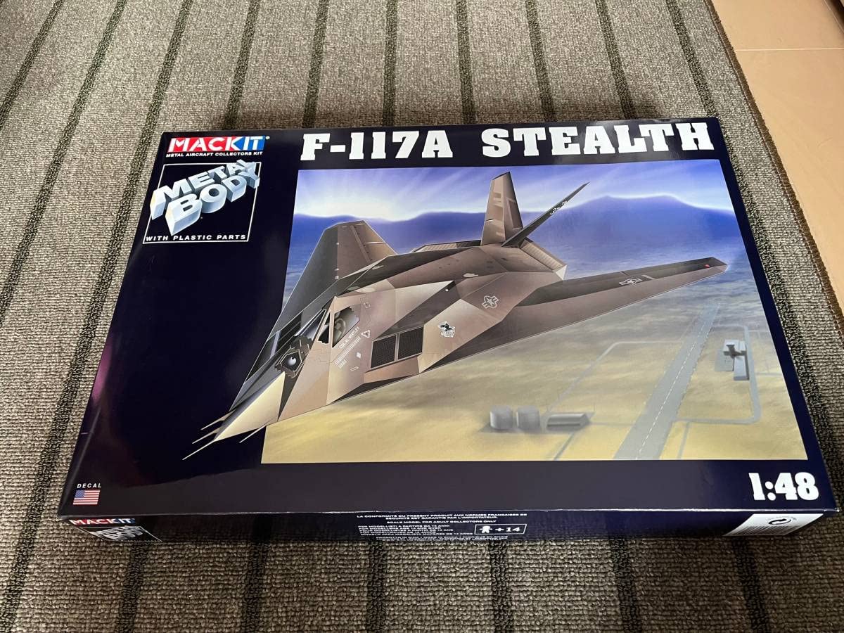 航空機・ヘリコプター MACKIT F-117A STEALTH 1:48 Amazon | ステルス戦闘機 アルミダイキャスト MACKIT F-117A ステルス