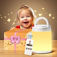 Vista 9 de Una Luz de Huevo de One Fire para Guardería, Luces de Noche Dimmables de 10 Colores para Bebés, Lámpara Recargable de 1800mAh para Niños, Lámpara