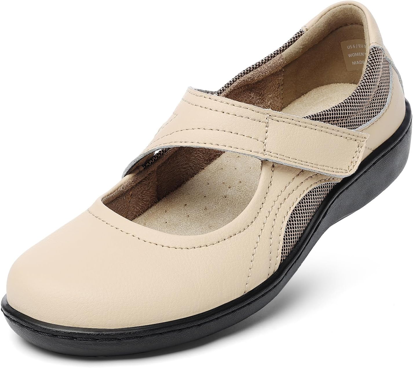 Women’s Classic Comfort Mary Jane Flats Fashion Casual Dress Shoes Cute Closed Toe Slip On Lightweight Breathable Walking Shoes