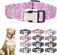Vista 34 de Lindo collar para perros XS, pequeños, medianos y grandes, collar de nailon suave para mascotas, estampado 3D, con patrones multicolores, collares