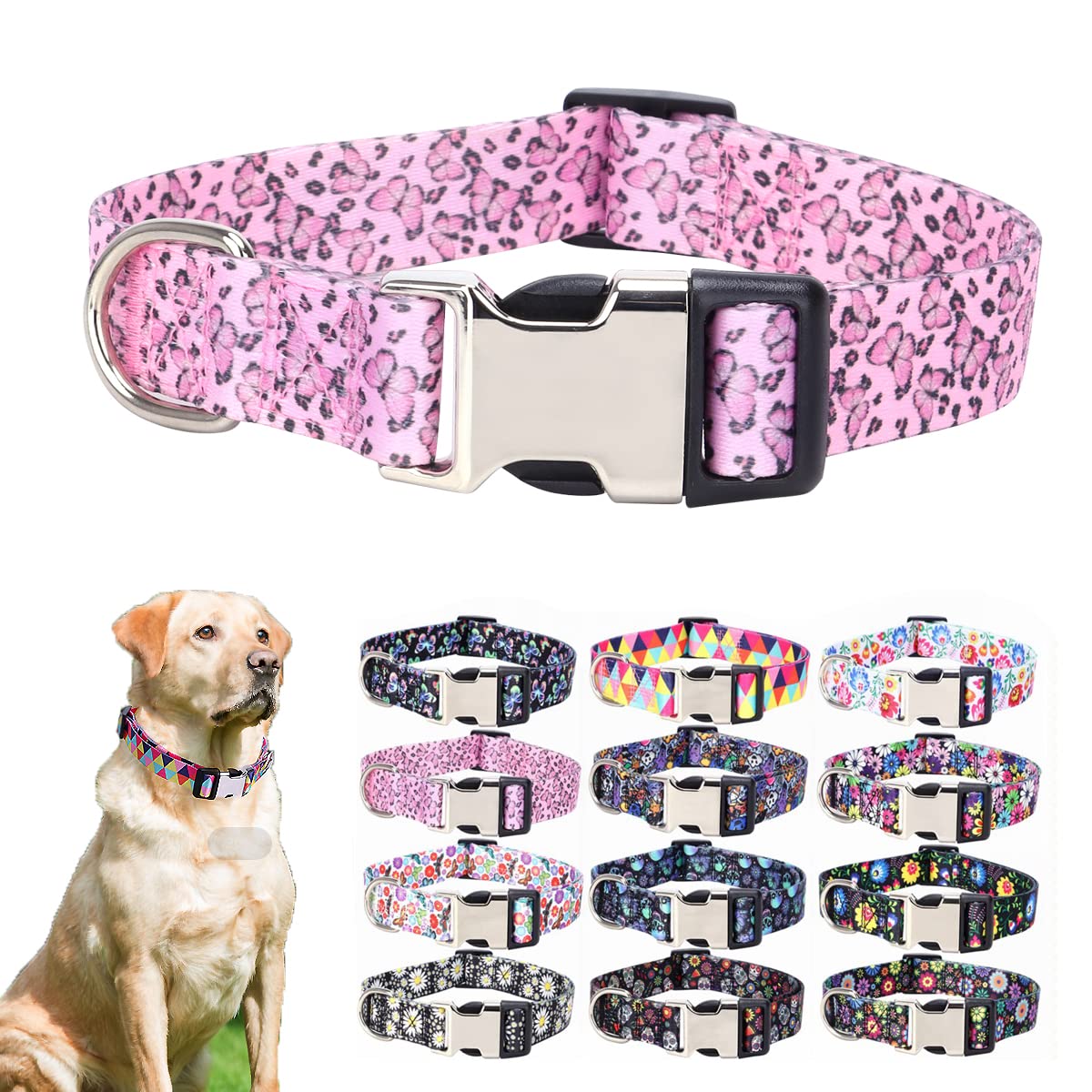 Collar de perro de alta resistencia con acabados suaves y diseño 3D exclusivo