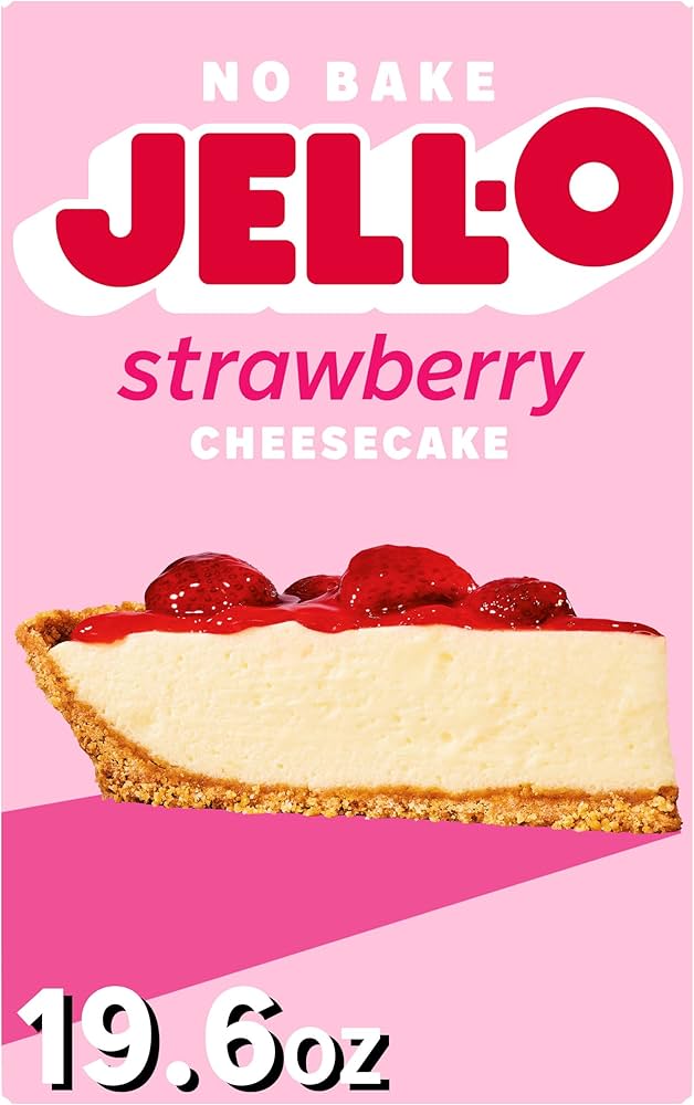 Amazon.com : Jell-O No Bake Strawberry Cheesecake Dessert Kit with