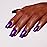 Imtiti Pearl Gel Nail Polish, 0.5 Fl Oz Dark Purple Glitter Gel Polish Shimmer Nail Gel Polish Sparkle Soak Off UV LED for Home DIY Nail Art Manicure Salon