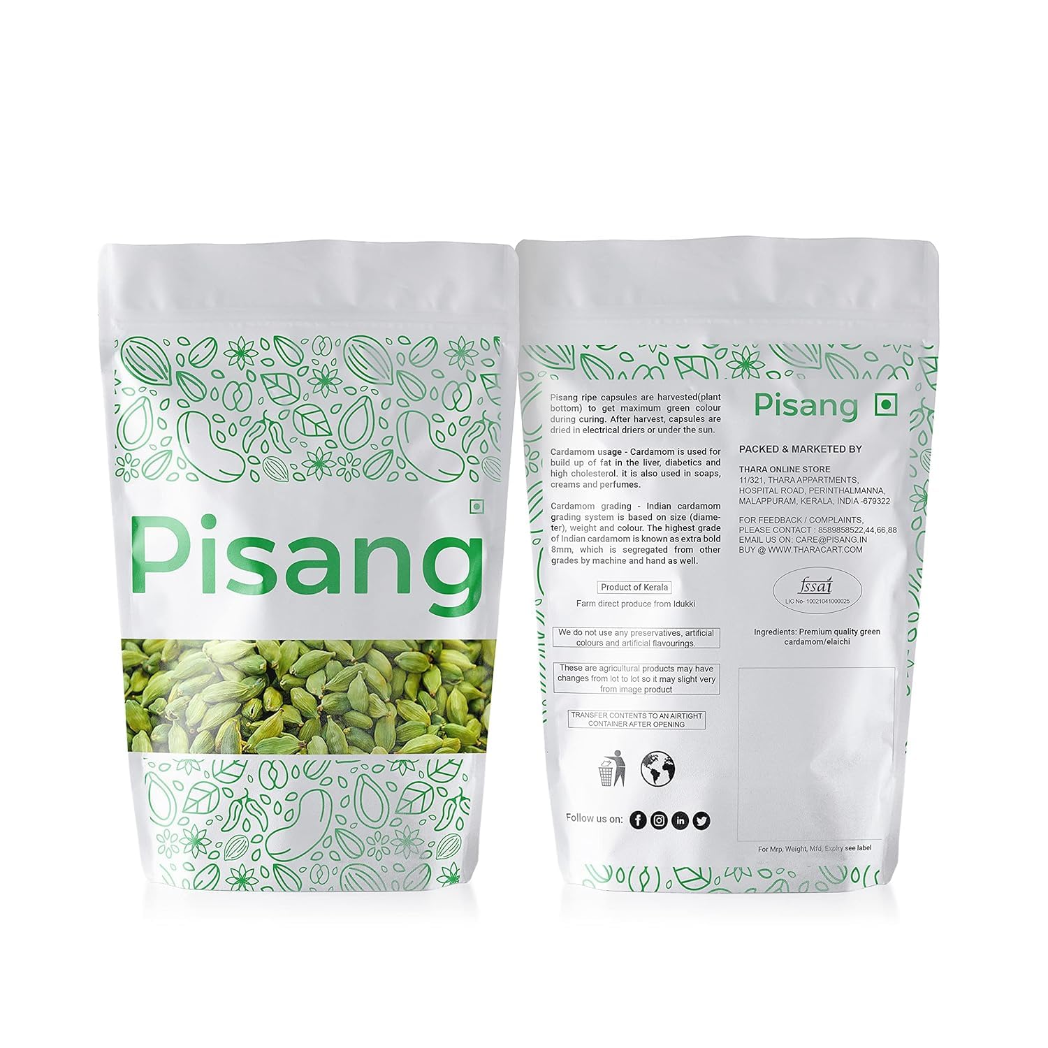 See full amazon price history chart for Pisang 8mm Bold Green Cardamom (Hari Elaichi) - 100gm, Kerala Whole Spices, Natural, no artificial colours and Handpicked Pisang 8mm Bold Green Cardamom (Hari Elaichi) - 100gm, Kerala Whole Spices, Natural, no artificial colours and Handpicked (B09JZK2MGQ) Amazon Price History, Amazon Price Tracker