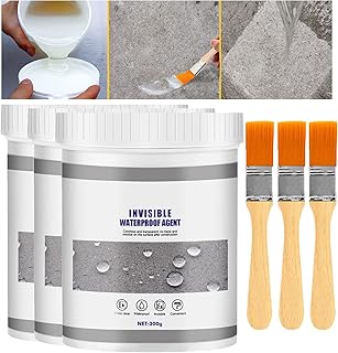 XIRUJNFD Jaysuing Invisible Waterproof Agent, Super Strong Invisible Waterproof Anti-Leakage Agent, Waterproof Insulating Sealant Clear (300G,3Pcs)