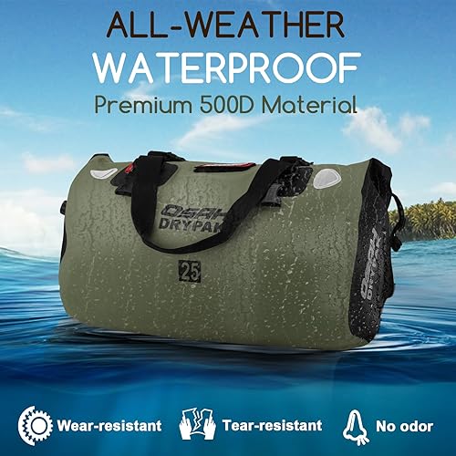 Miniatura 4 de Waterproof Duffel Bag - Motorcycle Dry Bag Tail Bag with Large Storage Space, Waterproof Luggage Duffle Bags with Outer Mesh Zipper Pocket for