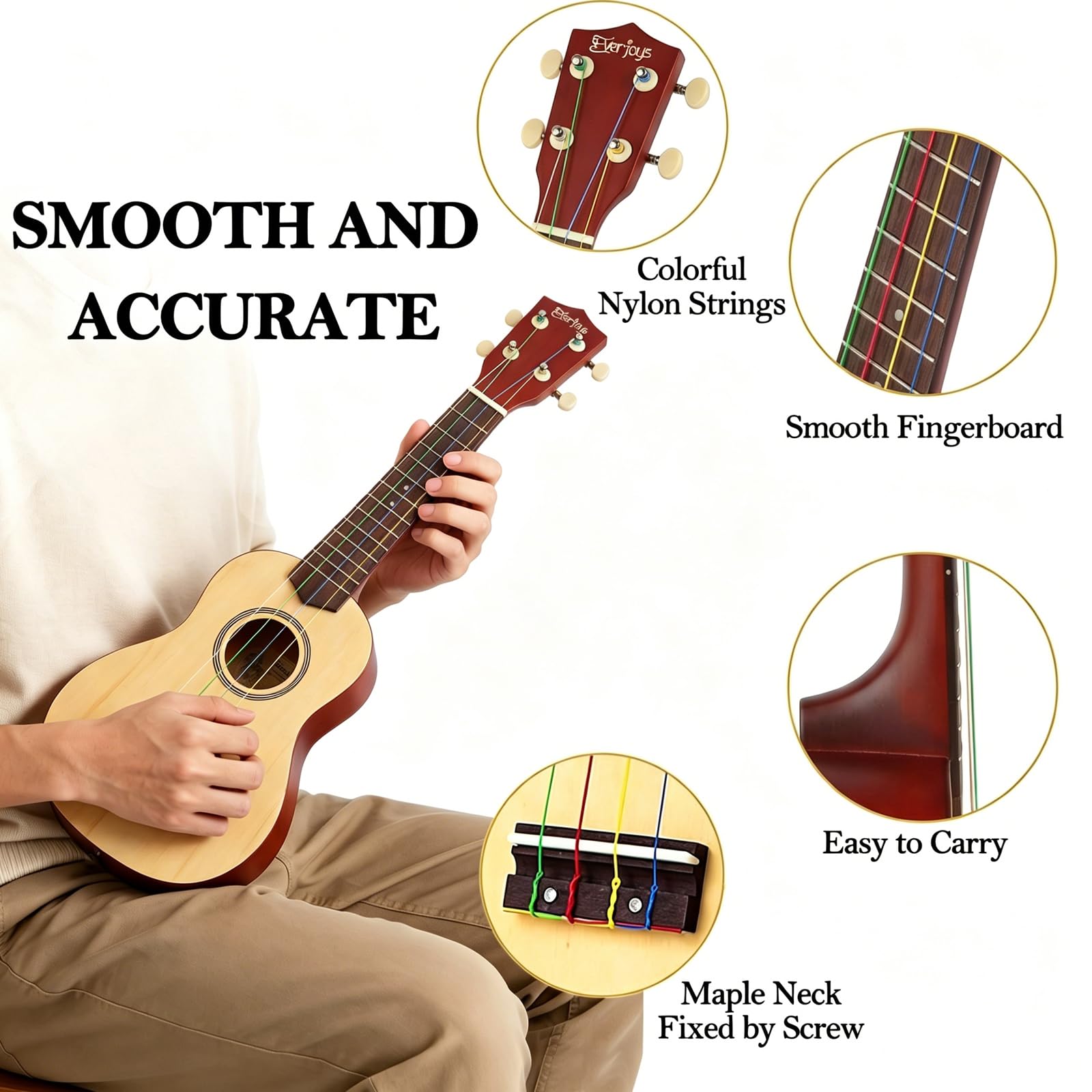 Ukulele Gewapure Almeria Concert Soprano - Müzikevi