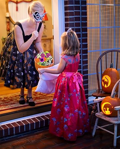 Miniatura 7 de 72 bolas rebotadoras de Halloween, 6 diseños temáticos de Halloween que brillan en la oscuridad, suministros de recuerdo de fiesta de Halloween,