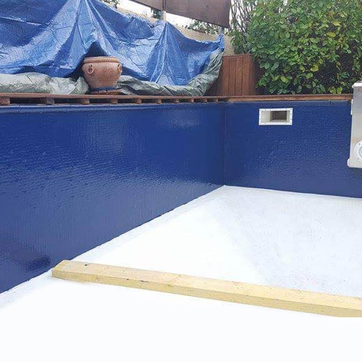 ARCANE INDUSTRIES Peinture Piscine Coque Polyester, Peinture Hydrofuge imperméabilisante, Piscine et Bassin - 5 kg (jusqu'à 15m² pour 2 Couches) Bleu Clair