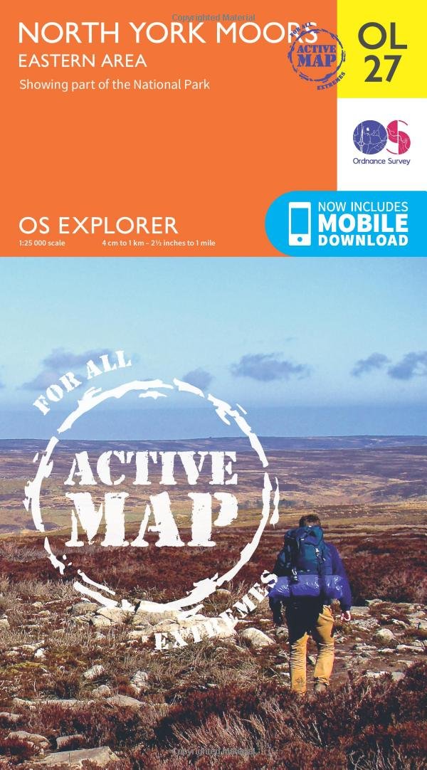 North York Moors Map | Weatherproof | Eastern Area | Ordnance Survey | OS Explorer Active Map OL27 | England | Walks | Hiking | Maps | Adventure (OS Explorer Map Active): 27