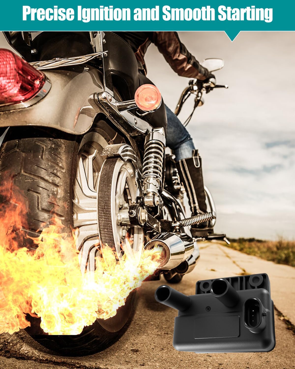 Ignition Coil Replace 31639-99 Compatible with Harley Davidson Electra Glide Road Glide Road King 1999-2001