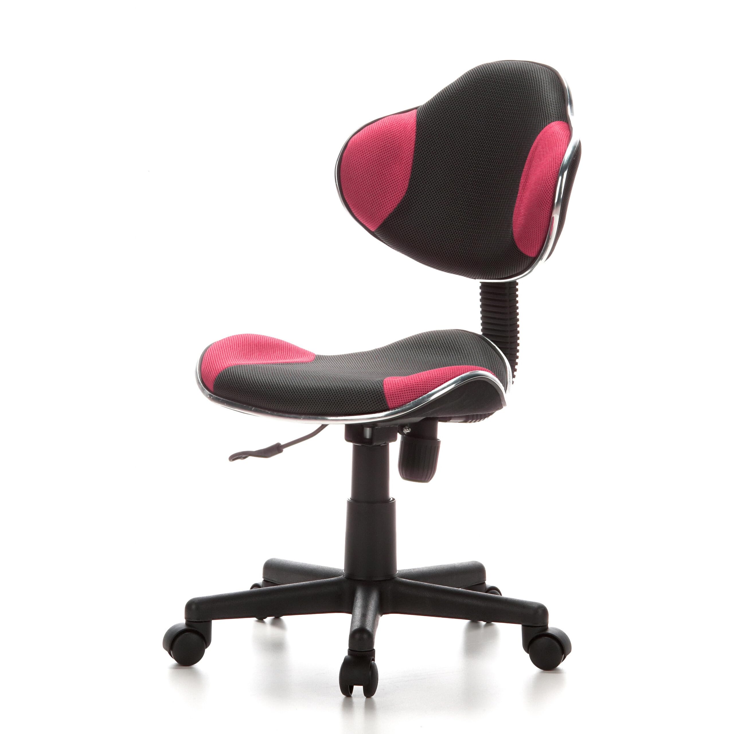 hjh OFFICE 670900 Kinderdrehstuhl KIDDY GTI-2 Grau/Pink, ergonomischer Kinderschreibtischstuhl, Kinderbürostuhl höhenverstellbar, Jugendstuhl