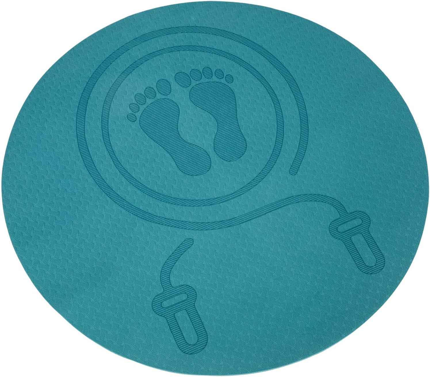 Shock-absorbing Jumping Floor Mat Non-slip Tpe Exercise Cushion for Indoor Workouts Yoga and Fitness Thick Design for Home Use Blue