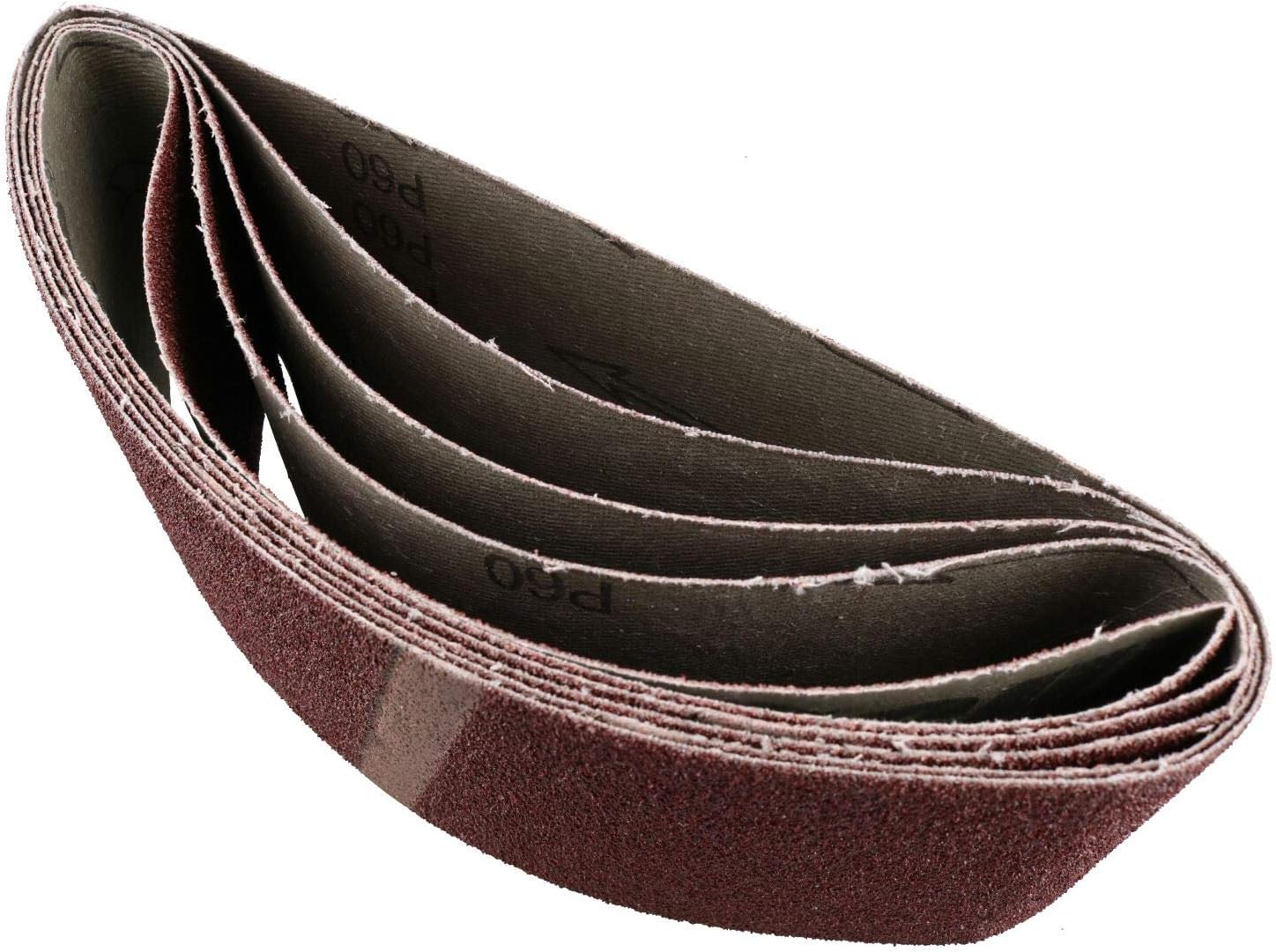 Belt Power Finger File Sander Abrasive Sanding Belts 457mm x 75mm 60 Grit 20 PK