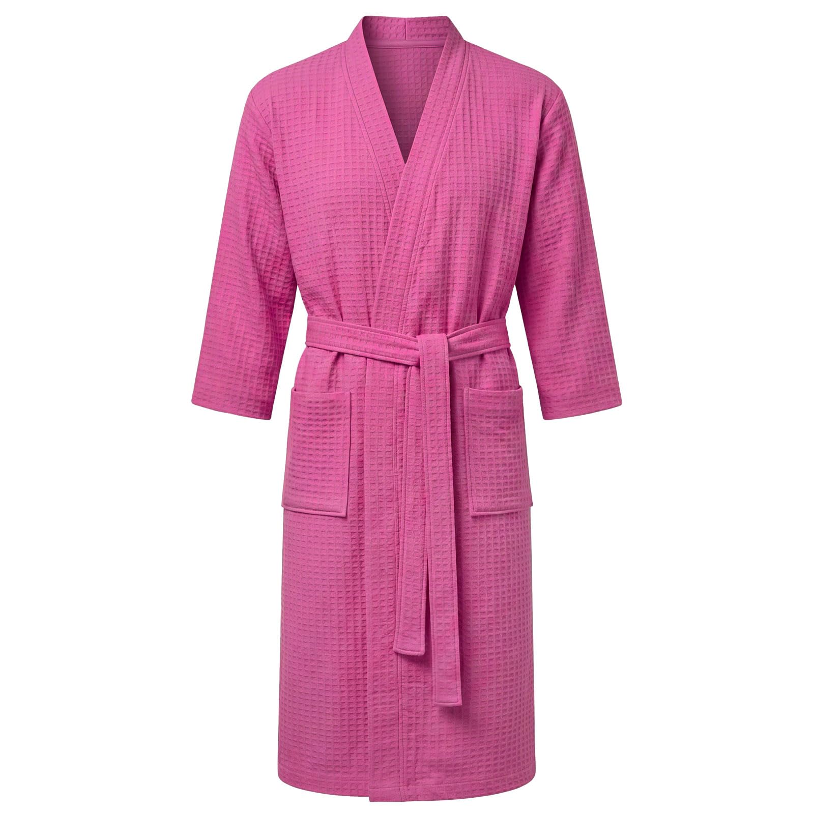 AUYAO Szlafroki waflowe unisex ręcznik kąpielowy body Wrap lekkie szlafroki prysznic ręcznik kąpielowy spa hotel szlafrok waflowy teksturowany odzież domowa ręcznik pod spodem spódnica z kieszeniami