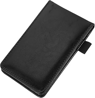 CRAFTHROU notebook office pocket notepad supply business book portable note pad office notepad note books for work checklist productivity planning pad do a7 pu small pocket carry