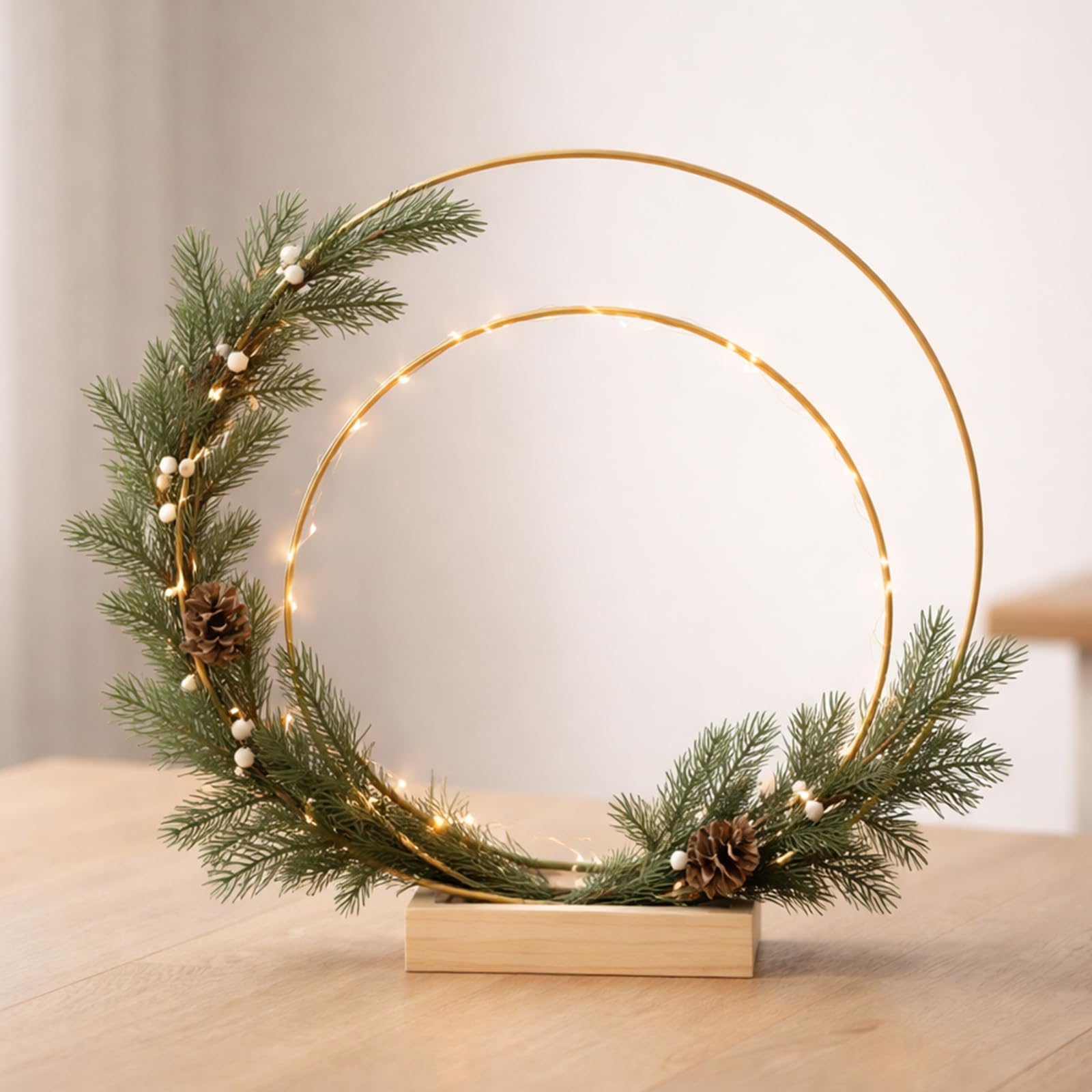 Paquete de 8 aros florales con soporte, anillos de metal de 10 y 12 pulgadas para decoración de mesa de bricolaje, manualidades, anillos de macramé, aro, corona, atrapasueños, coronas de boda, coronas