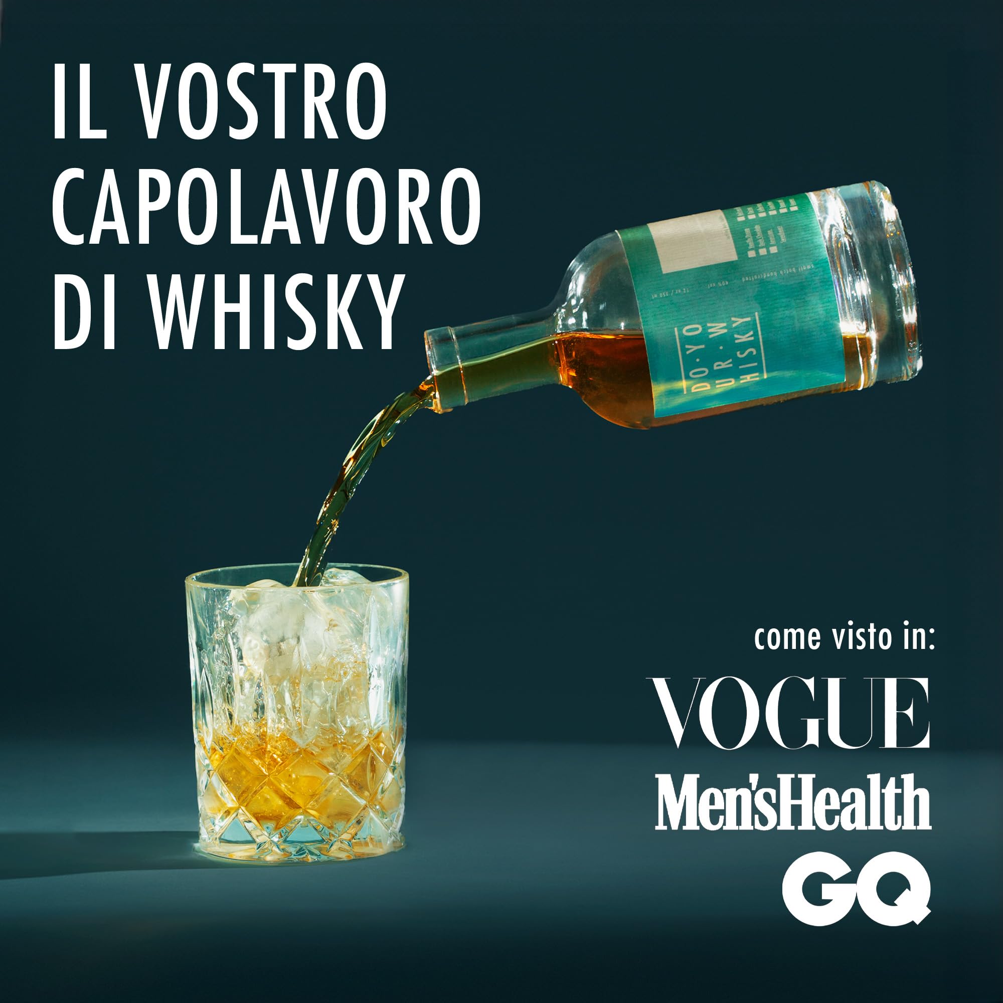 Do your Gin - Set per whisky fai da te “Do your Whisky”, per la casa o come idea regalo, 12 tipi di legno & botanical in contenitori di vetro, 6 pietre per whisky