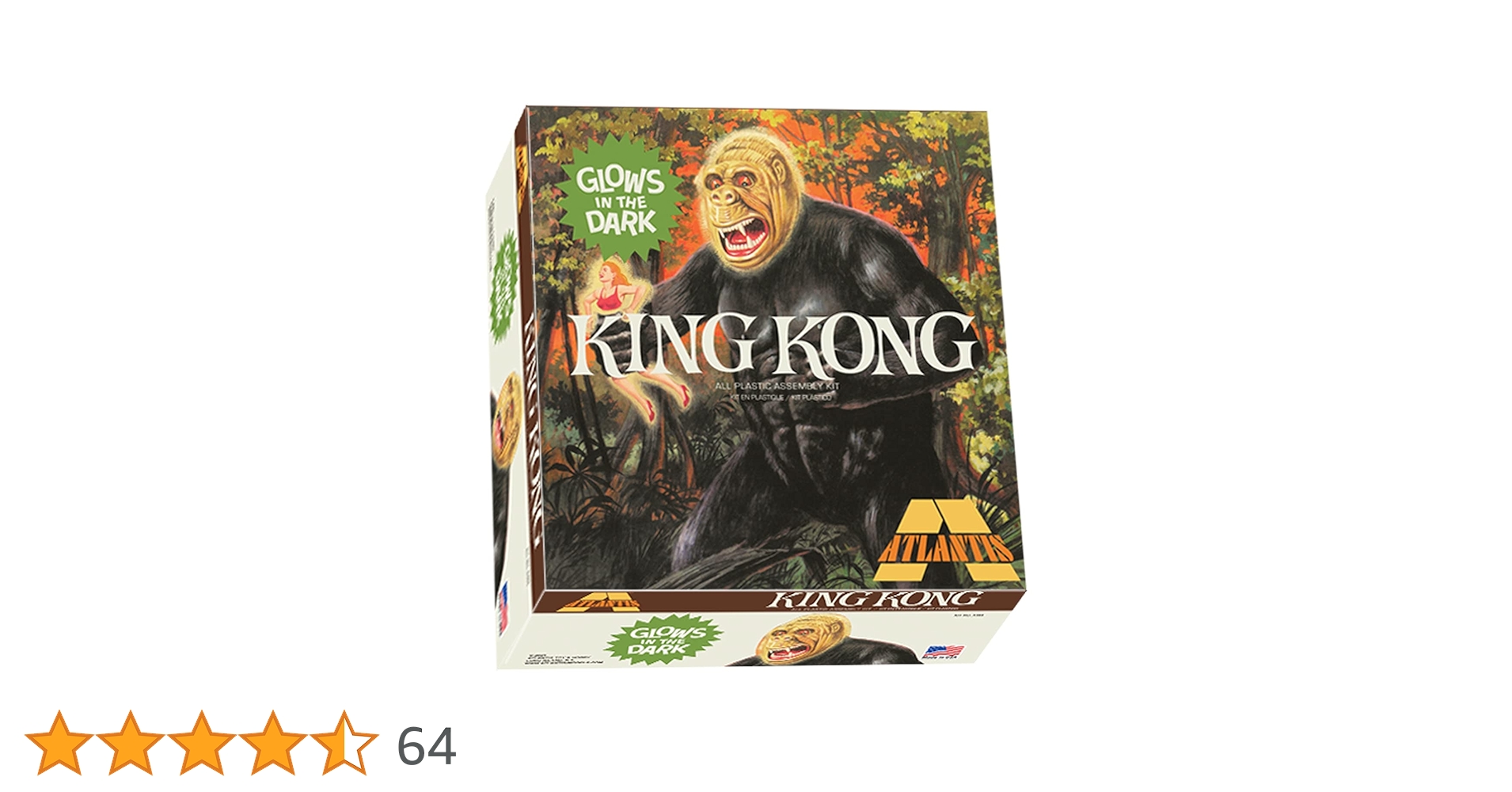 Amazon | アトランティスモデル 1/25 キングコング 蓄光