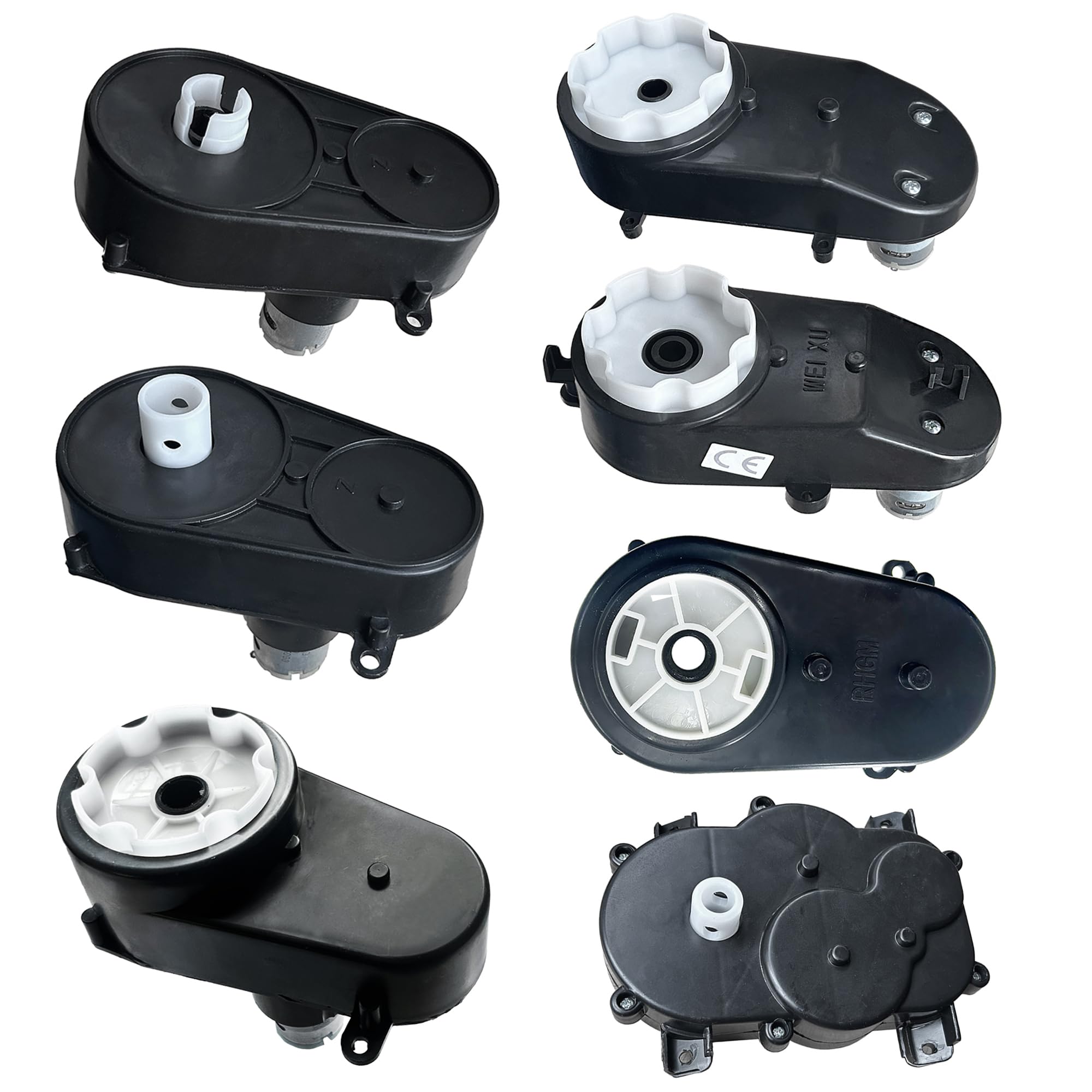 12Volt 24Volt Steering Wheel Motor Gearbox for Kid's Power Wheels Ride on Toys Car Upgrade,Children Trail Gear Power Steering Wheel Motor Replacement Parts Accessories,12V&18V&20V&24V (24V NO.7)