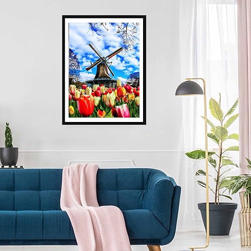 Miniatura 4 de Pintura de diamante 5D para mujer en bicicleta con kit de números, SKRYUIE DIY con diamantes de imitación pegados con diamantes de imitación,