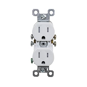 Pass & Seymour 3232Tr-W 15A 125V Tamper Resistant Receptacle, White (Box of 10)