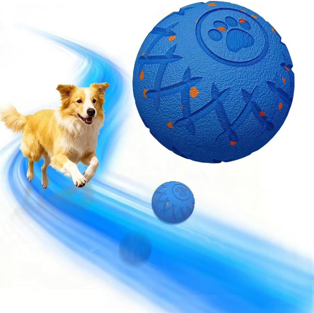 Smart Interactive Dog Toy, Automatic Moving, Bouncing and Stimulation, E-TPU Silent Foam Material, IP54 Waterproof Rating, Active Rolling,Bouncing Ball for Medium and Large Dogs,Dog Birthday