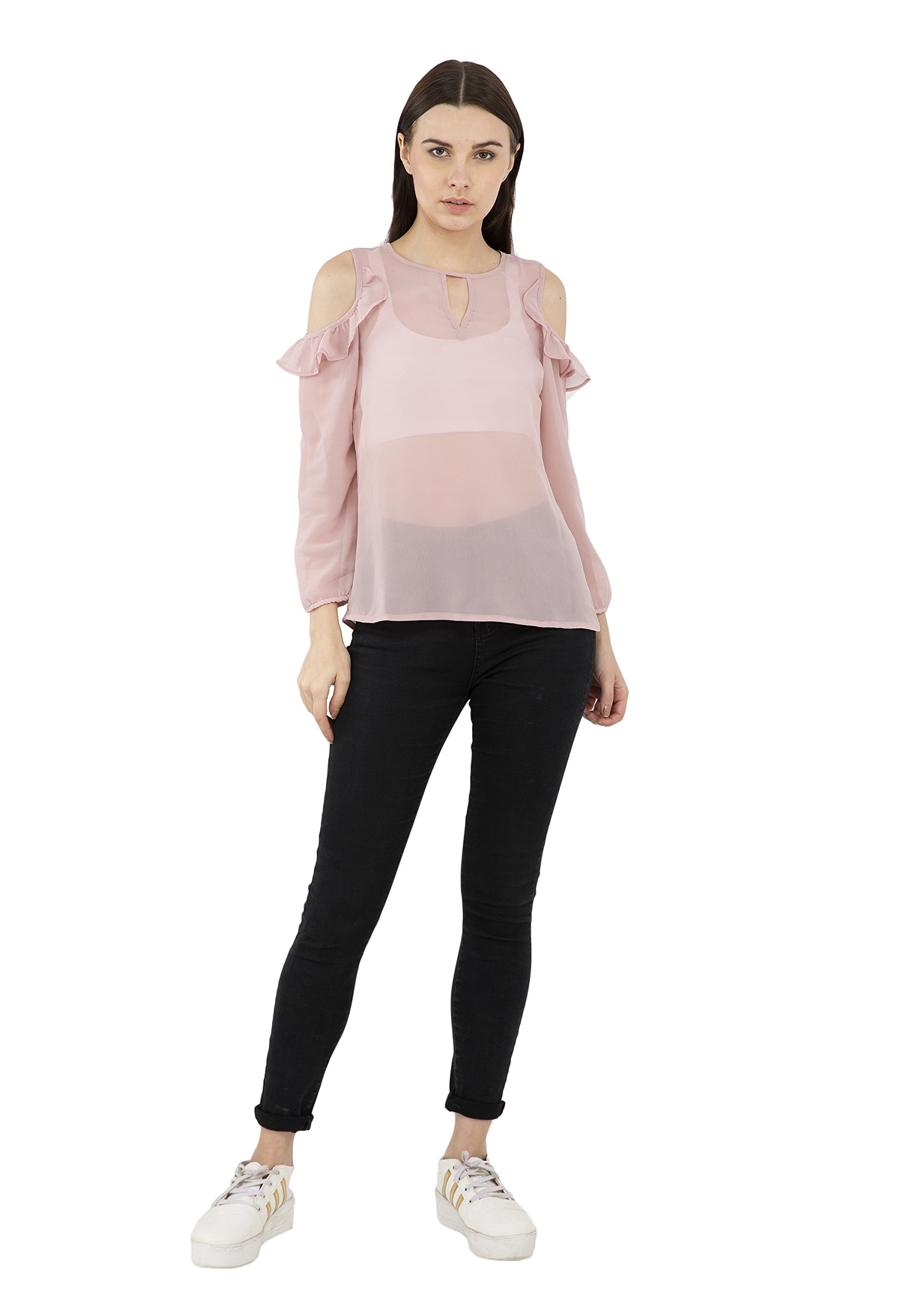 CATTLEYA Cold Shoulder Women Top