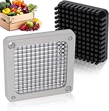 Replacement Chopper 1/4" Blade and Pusher Block, Dicer Blades Replacement, Commercial Vegetable Chopper Blade for Fruit Cutting Machine Tomato French Fries Onion Dicer