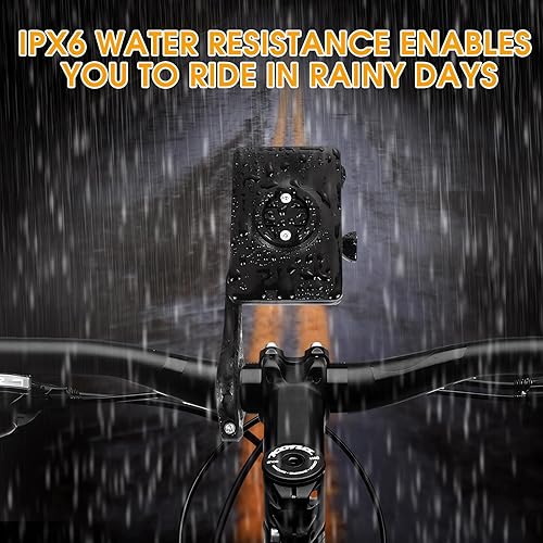 Miniatura 7 de Paquete de luz para correr de bicicleta y batería compatible con computadora Garmin para bicicleta, luz de advertencia para seguridad al conducir,