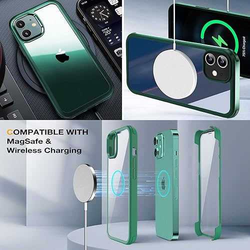 Miniatura 163 de UBUNU Funda para iPhone 14 Pro Max con protector de pantalla [vidrio templado 9H integrado], protección de cuerpo completo 360 de doble capa